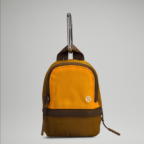 lululemon athletica Handbags - Lululemon City Adventurer Backpack Nano Mini NWT Clementine Gold Spice